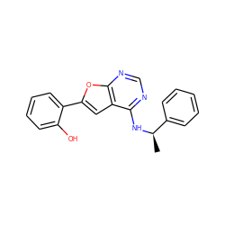 C[C@@H](Nc1ncnc2oc(-c3ccccc3O)cc12)c1ccccc1 ZINC001772588508