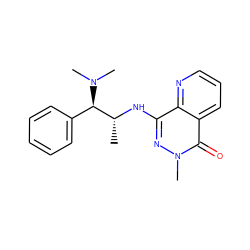 C[C@@H](Nc1nn(C)c(=O)c2cccnc12)[C@@H](c1ccccc1)N(C)C ZINC001772614776