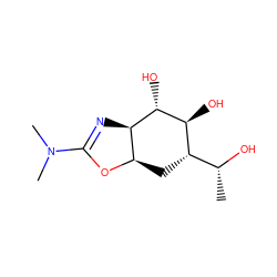 C[C@@H](O)[C@@H]1C[C@H]2OC(N(C)C)=N[C@H]2[C@H](O)[C@H]1O ZINC000145332478