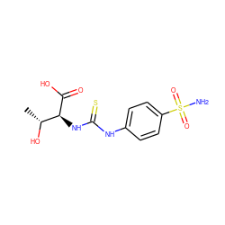 C[C@@H](O)[C@H](NC(=S)Nc1ccc(S(N)(=O)=O)cc1)C(=O)O ZINC000013835655