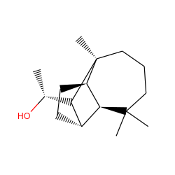 C[C@@H](O)[C@H]1[C@H]2CC[C@@H]3[C@H]2C(C)(C)CCC[C@]13C ZINC000028645657