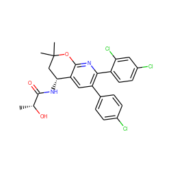 C[C@@H](O)C(=O)N[C@@H]1CC(C)(C)Oc2nc(-c3ccc(Cl)cc3Cl)c(-c3ccc(Cl)cc3)cc21 ZINC000049035551