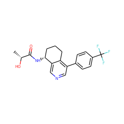 C[C@@H](O)C(=O)N[C@@H]1CCCc2c(-c3ccc(C(F)(F)F)cc3)cncc21 ZINC000205714777