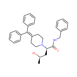 C[C@@H](O)C[C@H](C(=O)NCc1ccccc1)N1CCC(=C(c2ccccc2)c2ccccc2)CC1 ZINC000096915151