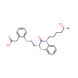 C[C@@H](O)CCCCN1C(=O)[C@@H](CCOc2ccccc2CC(=O)O)Oc2ccccc21 ZINC000012358414