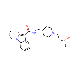 C[C@@H](O)CCN1CCC(CNC(=O)c2c3n(c4ccccc24)CCCO3)CC1 ZINC000000602516