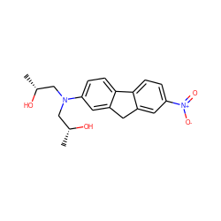 C[C@@H](O)CN(C[C@@H](C)O)c1ccc2c(c1)Cc1cc([N+](=O)[O-])ccc1-2 ZINC000001682499