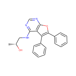 C[C@@H](O)CNc1ncnc2oc(-c3ccccc3)c(-c3ccccc3)c12 ZINC000053229741