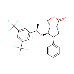C[C@@H](O[C@@H]1[C@@H](c2ccccc2)CN2C(=O)OC[C@@H]12)c1cc(C(F)(F)F)cc(C(F)(F)F)c1 ZINC000029132844