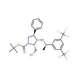 C[C@@H](O[C@@H]1[C@H](CO)N(C(=O)OC(C)(C)C)C[C@H]1c1ccccc1)c1cc(C(F)(F)F)cc(C(F)(F)F)c1 ZINC000029132776