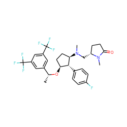 C[C@@H](O[C@H]1CC[C@@H](N(C)C[C@@H]2CCC(=O)N2C)[C@@H]1c1ccc(F)cc1)c1cc(C(F)(F)F)cc(C(F)(F)F)c1 ZINC000036324466