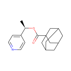 C[C@@H](OC(=O)C12CC3CC(CC(C3)C1)C2)c1ccncc1 ZINC000003799404