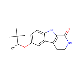 C[C@@H](Oc1ccc2[nH]c3c(c2c1)CCNC3=O)C(C)(C)C ZINC000028820125