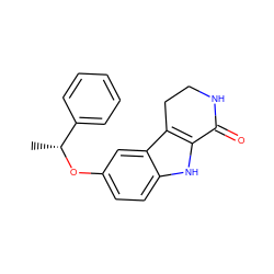 C[C@@H](Oc1ccc2[nH]c3c(c2c1)CCNC3=O)c1ccccc1 ZINC000028820133