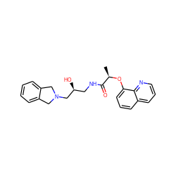 C[C@@H](Oc1cccc2cccnc12)C(=O)NC[C@H](O)CN1Cc2ccccc2C1 ZINC000217092513