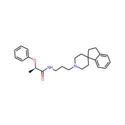 C[C@@H](Oc1ccccc1)C(=O)NCCCN1CCC2(CCc3ccccc32)CC1 ZINC000028569288