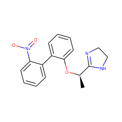 C[C@@H](Oc1ccccc1-c1ccccc1[N+](=O)[O-])C1=NCCN1 ZINC000013585590