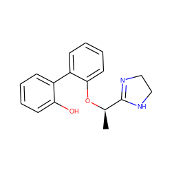 C[C@@H](Oc1ccccc1-c1ccccc1O)C1=NCCN1 ZINC000013585579