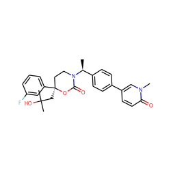 C[C@@H](c1ccc(-c2ccc(=O)n(C)c2)cc1)N1CC[C@](CC(C)(C)O)(c2cccc(F)c2)OC1=O ZINC000096178506