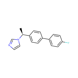 C[C@@H](c1ccc(-c2ccc(F)cc2)cc1)n1ccnc1 ZINC000034148384