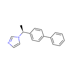 C[C@@H](c1ccc(-c2ccccc2)cc1)n1ccnc1 ZINC000038592840