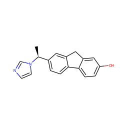 C[C@@H](c1ccc2c(c1)Cc1cc(O)ccc1-2)n1ccnc1 ZINC000040980769