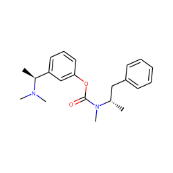 C[C@@H](c1cccc(OC(=O)N(C)[C@@H](C)Cc2ccccc2)c1)N(C)C ZINC000059069890