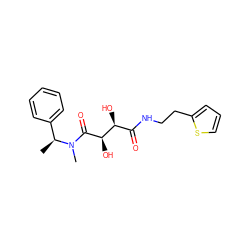 C[C@@H](c1ccccc1)N(C)C(=O)[C@H](O)[C@@H](O)C(=O)NCCc1cccs1 ZINC000038238622