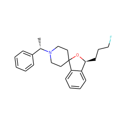 C[C@@H](c1ccccc1)N1CCC2(CC1)O[C@@H](CCCF)c1ccccc12 ZINC000045283513