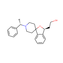 C[C@@H](c1ccccc1)N1CCC2(CC1)O[C@@H](CCO)c1ccccc12 ZINC000066258313