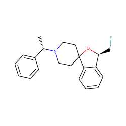 C[C@@H](c1ccccc1)N1CCC2(CC1)O[C@@H](CF)c1ccccc12 ZINC000073169220