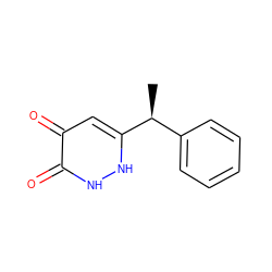 C[C@@H](c1ccccc1)c1cc(=O)c(=O)[nH][nH]1 ZINC000095591307