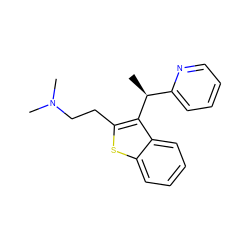 C[C@@H](c1ccccn1)c1c(CCN(C)C)sc2ccccc12 ZINC000035857039