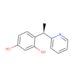 C[C@@H](c1ccccn1)c1ccc(O)cc1O ZINC000147037859