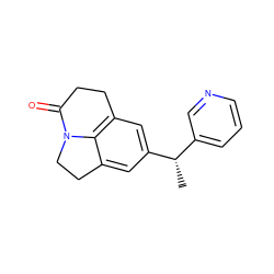 C[C@@H](c1cccnc1)c1cc2c3c(c1)CCN3C(=O)CC2 ZINC000095598074