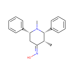 C[C@@H]1/C(=N/O)C[C@H](c2ccccc2)N(C)[C@@H]1c1ccccc1 ZINC000013142980