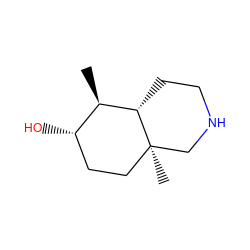 C[C@@H]1[C@@H](O)CC[C@]2(C)CNCC[C@@H]12 ZINC000013727652