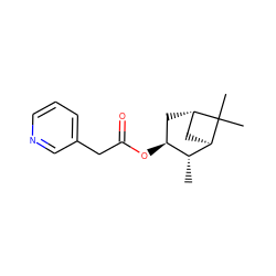 C[C@@H]1[C@@H](OC(=O)Cc2cccnc2)C[C@H]2C[C@H]1C2(C)C ZINC000100045771