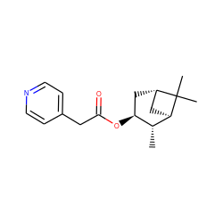 C[C@@H]1[C@@H](OC(=O)Cc2ccncc2)C[C@H]2C[C@H]1C2(C)C ZINC000100036687