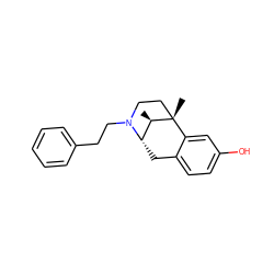 C[C@@H]1[C@@H]2Cc3ccc(O)cc3[C@@]1(C)CCN2CCc1ccccc1 ZINC000013726117