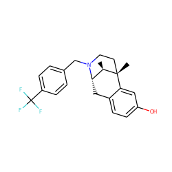 C[C@@H]1[C@@H]2Cc3ccc(O)cc3[C@@]1(C)CCN2Cc1ccc(C(F)(F)F)cc1 ZINC000013475902