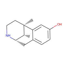 C[C@@H]1[C@@H]2Cc3ccc(O)cc3[C@]1(C)CCN2 ZINC000100520508