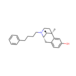 C[C@@H]1[C@@H]2Cc3ccc(O)cc3[C@]1(C)CCN2CCCCc1ccccc1 ZINC000100640232