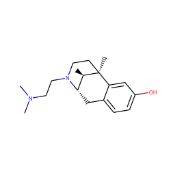 C[C@@H]1[C@@H]2Cc3ccc(O)cc3[C@]1(C)CCN2CCN(C)C ZINC000100789285