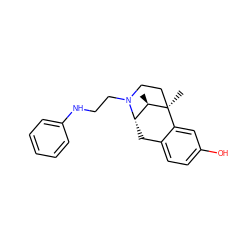 C[C@@H]1[C@@H]2Cc3ccc(O)cc3[C@]1(C)CCN2CCNc1ccccc1 ZINC000100804751