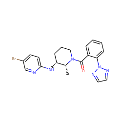 C[C@@H]1[C@H](Nc2ccc(Br)cn2)CCCN1C(=O)c1ccccc1-n1nccn1 ZINC000218499076