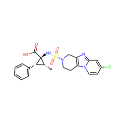 C[C@@H]1[C@H](c2ccccc2)[C@]1(NS(=O)(=O)N1CCc2c(nc3cc(Cl)ccn23)C1)C(=O)O ZINC000071316868