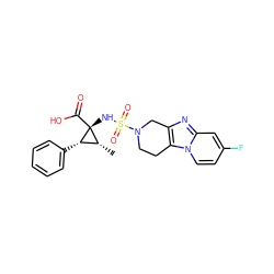 C[C@@H]1[C@H](c2ccccc2)[C@]1(NS(=O)(=O)N1CCc2c(nc3cc(F)ccn23)C1)C(=O)O ZINC000071330376