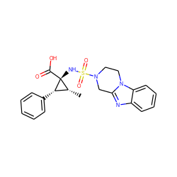 C[C@@H]1[C@H](c2ccccc2)[C@]1(NS(=O)(=O)N1CCn2c(nc3ccccc32)C1)C(=O)O ZINC000071329152