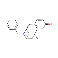 C[C@@H]1[C@H]2CC3=C(CC(=O)C=C3)[C@@]1(C)CCN2Cc1ccccc1 ZINC000169340098